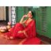 Picture of Pretty Silk Dark Red Saree