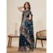 Picture of Pleasing Satin & Silk Midnight Blue Saree