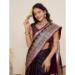 Picture of Ideal Satin & Silk Saddle Brown Saree
