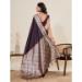 Picture of Ideal Satin & Silk Saddle Brown Saree