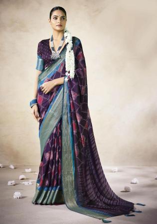 Picture of Grand Chiffon Purple Saree