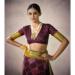 Picture of Classy Chiffon Dark Olive Green Saree
