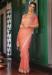 Picture of Comely Chiffon & Satin & Silk Coral Saree