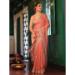 Picture of Comely Chiffon & Satin & Silk Coral Saree