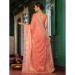 Picture of Comely Chiffon & Satin & Silk Coral Saree
