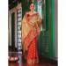 Picture of Superb Chiffon & Satin & Silk Fire Brick Saree