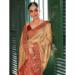 Picture of Superb Chiffon & Satin & Silk Fire Brick Saree