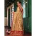 Picture of Superb Chiffon & Satin & Silk Fire Brick Saree