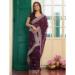 Picture of Classy Chiffon & Satin & Silk Brown Saree