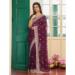 Picture of Classy Chiffon & Satin & Silk Brown Saree