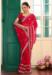 Picture of Ideal Chiffon & Satin & Silk Crimson Saree