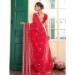 Picture of Ideal Chiffon & Satin & Silk Crimson Saree