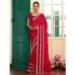 Picture of Ideal Chiffon & Satin & Silk Crimson Saree