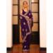Picture of Classy Chiffon & Satin & Silk Saddle Brown Saree
