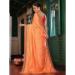 Picture of Bewitching Chiffon & Satin & Silk Coral Saree