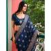 Picture of Well Formed Chiffon & Satin & Silk Midnight Blue Saree