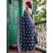 Picture of Well Formed Chiffon & Satin & Silk Midnight Blue Saree