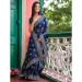 Picture of Well Formed Chiffon & Satin & Silk Midnight Blue Saree