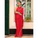 Picture of Well Formed Chiffon & Satin & Silk Crimson Saree
