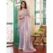 Picture of Chiffon & Satin & Silk Light Slate Grey Saree