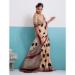 Picture of Lovely Satin & Silk Pale Golden Rod Saree