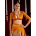 Picture of Alluring Silk Dark Golden Rod Saree