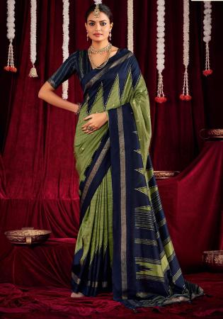 Picture of Amazing Silk Midnight Blue Saree