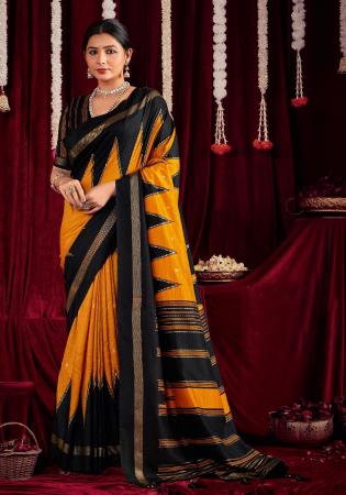 Picture of Sublime Silk Dark Slate Grey Saree