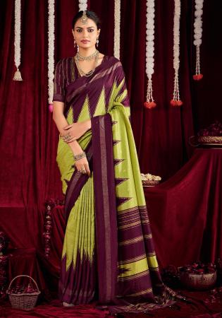Picture of Beauteous Silk Maroon Saree