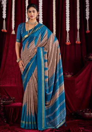 Picture of Magnificent Silk Teal Saree