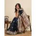 Picture of Magnificent Satin & Silk Dark Slate Grey Saree