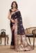 Picture of Comely Satin & Silk Black Saree