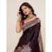 Picture of Nice Satin & Silk Dark Olive Green Saree