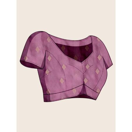 Picture of Ravishing Silk Violet Saree