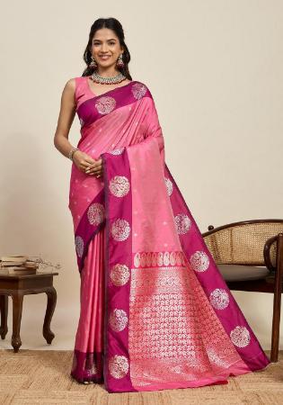 Picture of Splendid Silk Pink Saree