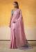 Picture of Exquisite Silk Pale Violet Red Saree