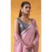 Picture of Exquisite Silk Pale Violet Red Saree