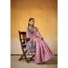 Picture of Exquisite Silk Pale Violet Red Saree
