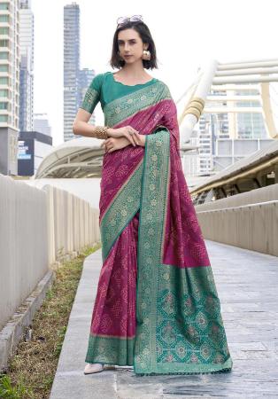 Picture of Splendid Silk Rosy Brown Saree