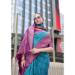 Picture of Graceful Silk Dark Cyan Saree