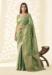Picture of Alluring Linen Dark Olive Green Saree