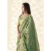 Picture of Alluring Linen Dark Olive Green Saree