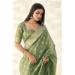 Picture of Alluring Linen Dark Olive Green Saree