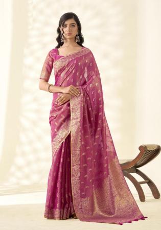 Picture of Admirable Linen Pink Saree