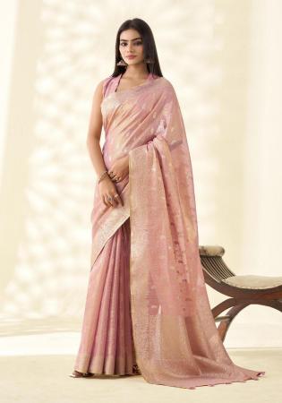 Picture of Superb Linen Light Salmon Saree