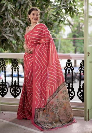 Picture of Superb Silk Fire Brick Saree
