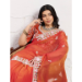 Picture of Delightful Chiffon Chocolate Saree