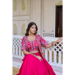 Picture of Charming Chiffon Light Pink Readymade Lehenga Choli