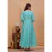 Picture of Cotton & Silk Light Steel Blue Readymade Gown