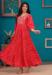 Picture of Radiant Cotton & Silk Crimson Readymade Gown